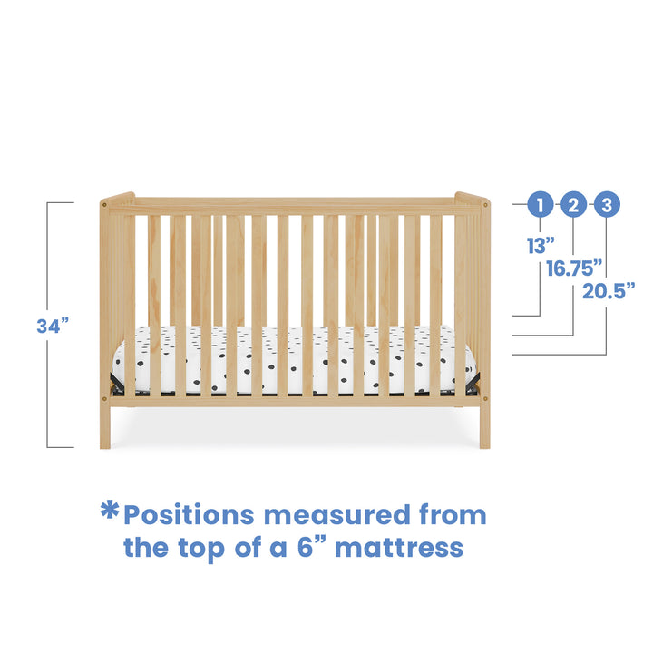 Delta Children Heartland Convertible Crib 555140-746 Natural at Zubaidas Number 1 Online Baby Store in Pakistan
