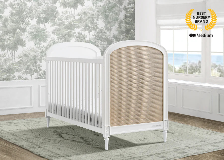 Delta Children Madeline Convertible Crib W134130-1508 Bianca White with Textured Almond at Zubaidas Official Pakistan