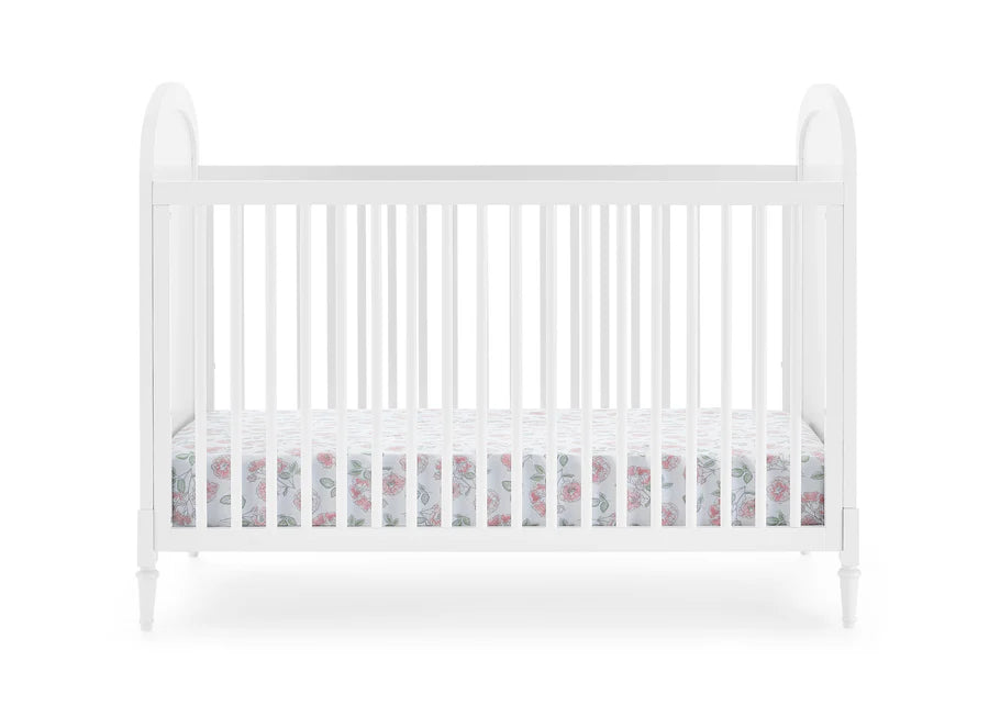 Delta Children Madeline Convertible Crib W134130-1508 Bianca White with Textured Almond at Zubaidas Number 1 Baby Store in Pakistan