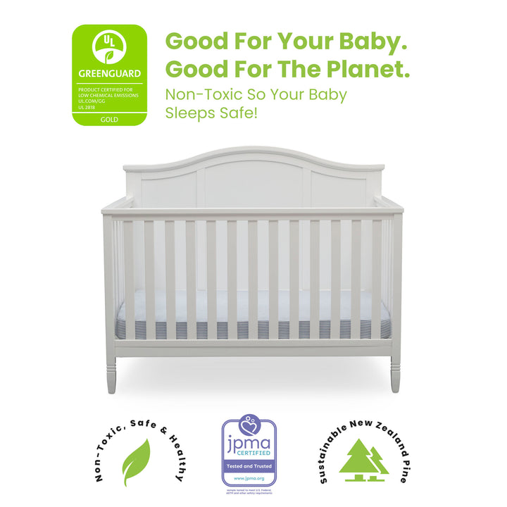 Delta Children Madrid Convertible Crib 7730-130 Bianca White at Zubaidas Online Pakistan