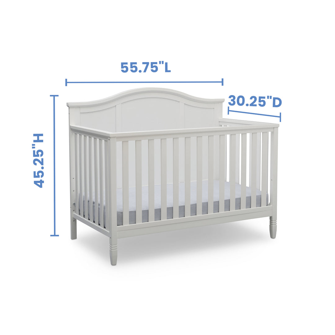Delta Children Madrid Convertible Crib 7730-130 Bianca White at Zubaidas #1  Online Baby Store in Pakistan