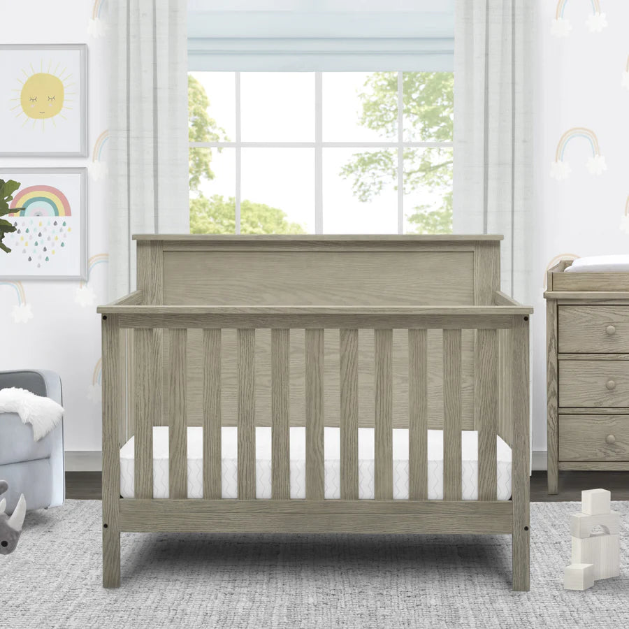 Delta Children Middleton Convertible Baby Crib W101150-1340 Textured Limestone at Zubaidas Best Online Baby Store in Pakistan