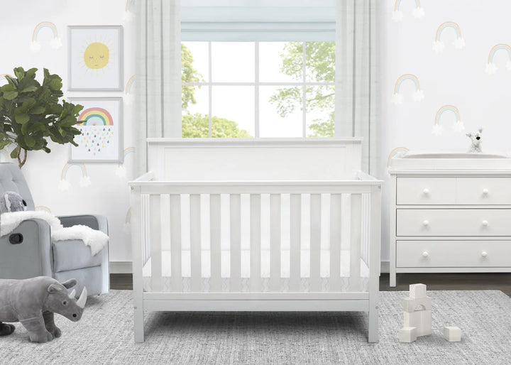 Delta Children Middleton Convertible Baby Crib W101150-1349 Textured White at Zubaidas Pakistan
