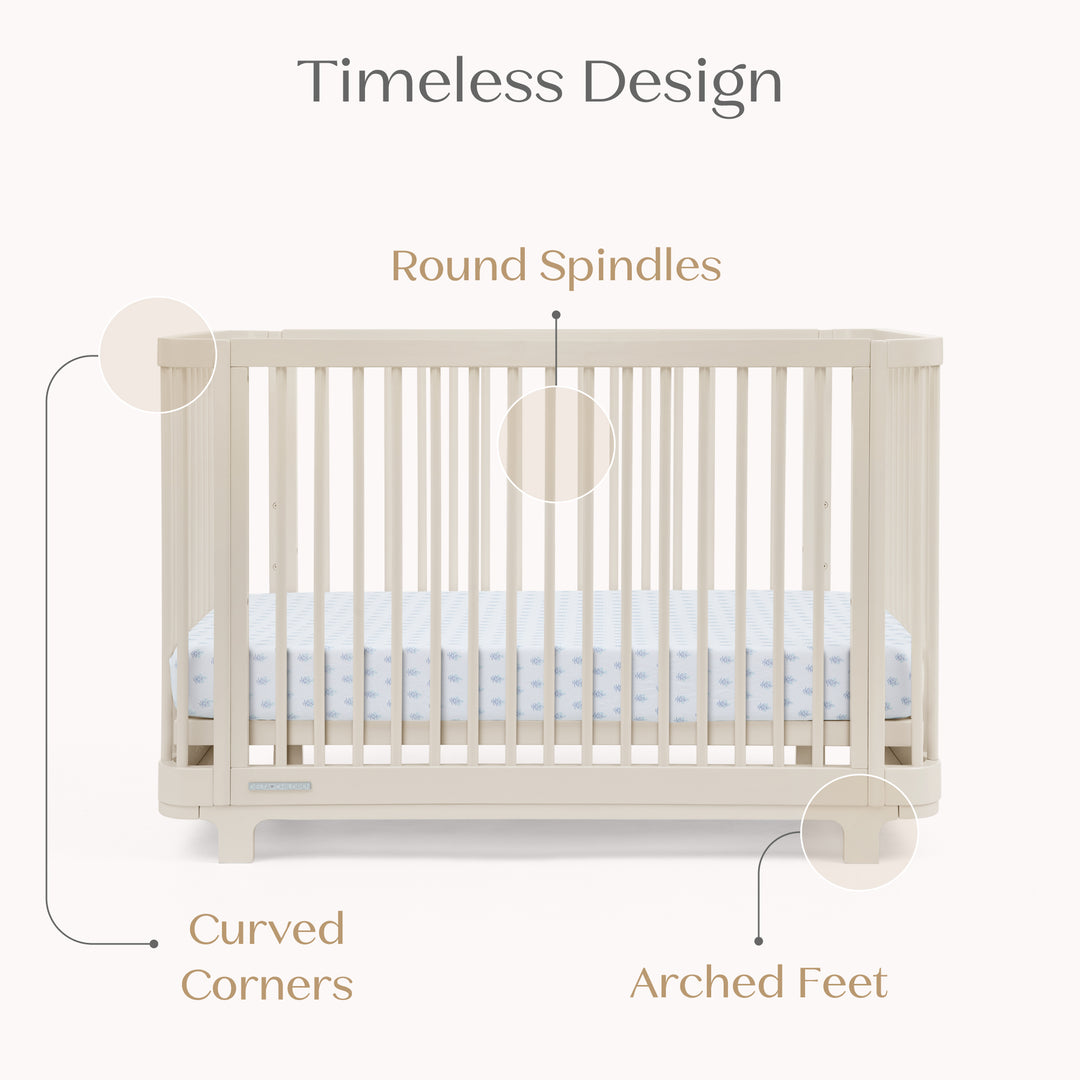 Delta Children Nest Convertible Crib W110130-1560 Soft Beige at Zubaidas Best Online Baby Shop in Pakistan