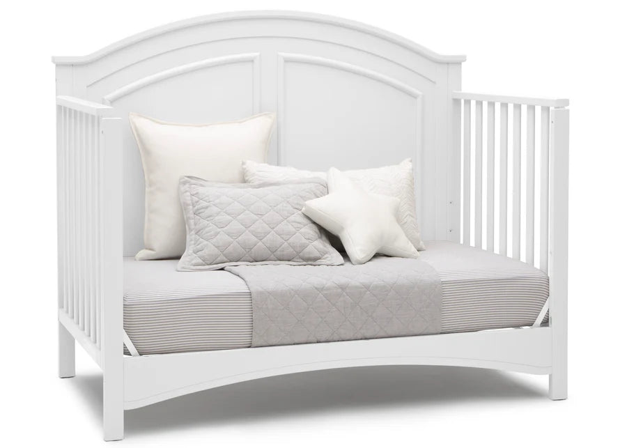 Delta Children Perry Convertible Crib W120650-130 Bianca White at Zubaidas Number 1 Baby Shop in Pakistan