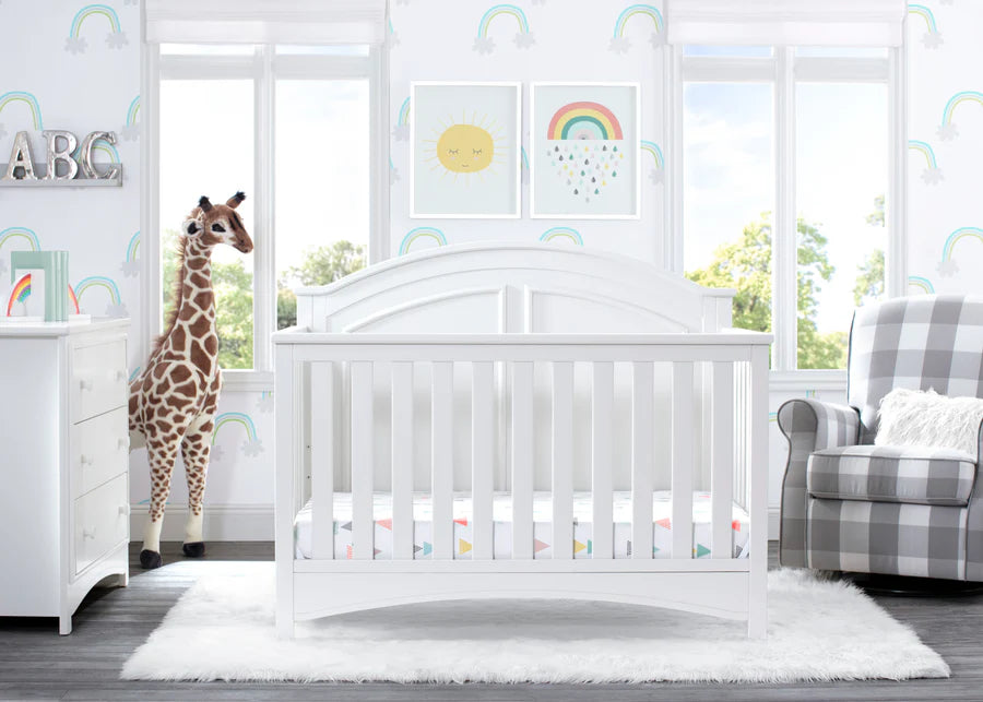 Delta Children Perry Convertible Crib W120650-130 Bianca White at Zubaidas Pakistan