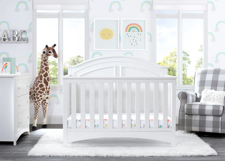 Delta Children Perry Convertible Crib W120650-130 Bianca White at Zubaidas Pakistan