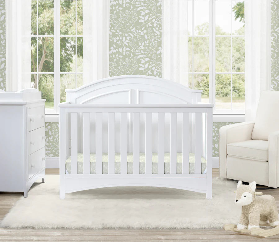 Delta Children Perry Convertible Crib W120650-130 Bianca White at Zubaidas No 1 Baby Store in Pakistan