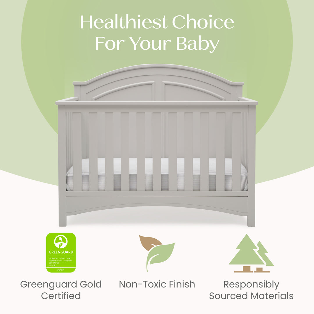 Delta Children Perry Convertible Crib W120650-1351 Moonstruck Grey at Zubaidas Best Online Baby Store in Pakistan