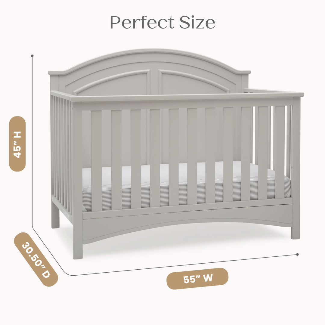 Delta Children Perry Convertible Crib W120650-1351 Moonstruck Grey at Zubaidas # 1 Baby Store in Pakistan
