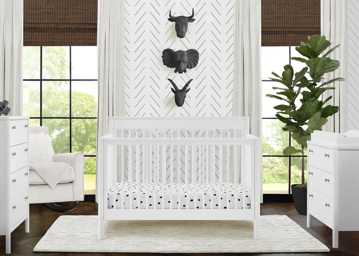 Delta Children Remy Convertible Crib W131150-130 Bianca White at Zubaidas Pakistan