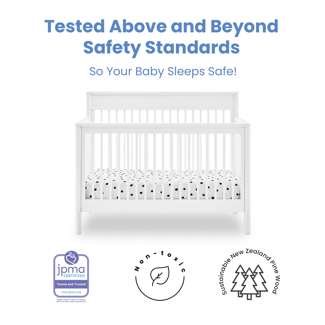 Delta Children Remy Convertible Crib W131150-130 Bianca White at Zubaidas Online Pakistan