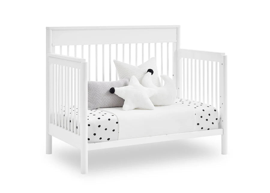 Delta Children Remy Convertible Crib W131150-130 Bianca White at Zubaidas Best Baby Shop in Pakistan