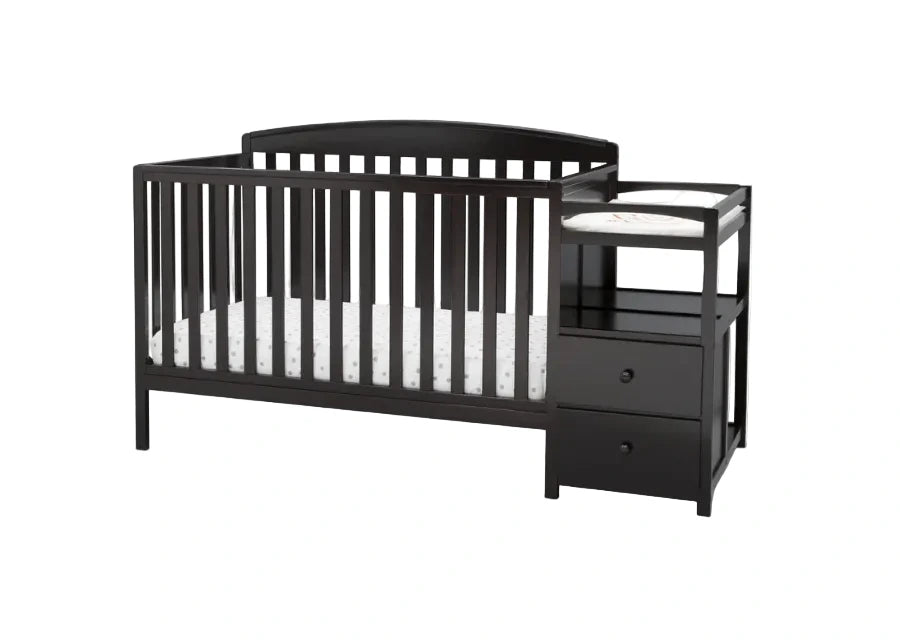 Delta Children Royal Convertible Crib and Changer 74804-207 Dark Chocolate at Zubaidas