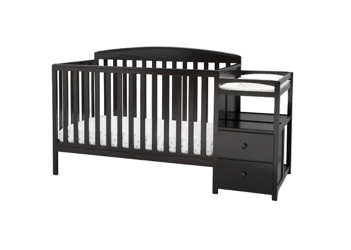 Delta Children Royal Convertible Crib and Changer 74804-207 Dark Chocolate at Zubaidas