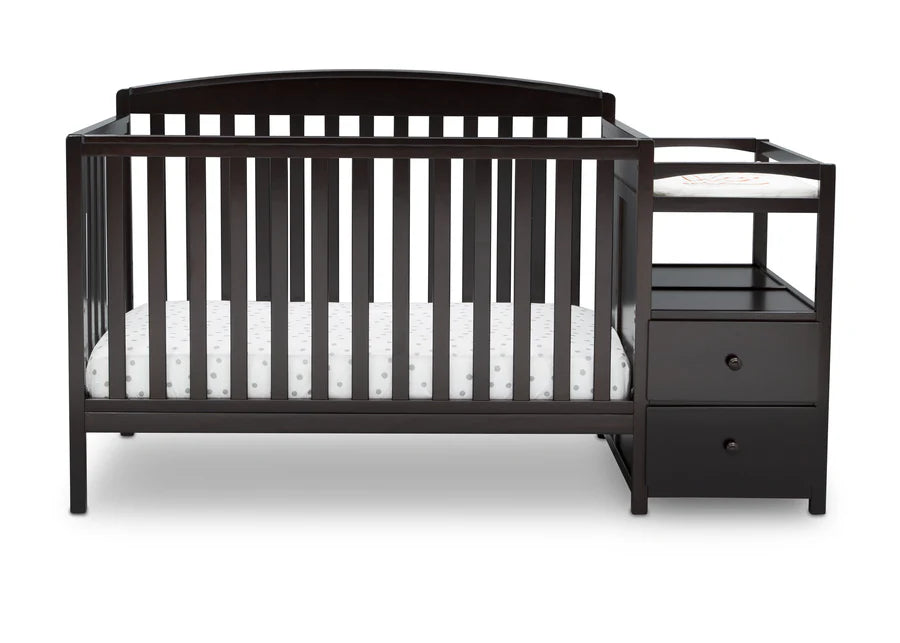 Delta Children Royal Convertible Crib and Changer 74804-207 Dark Chocolate at Zubaidas Best Online Baby Store in Pakistan