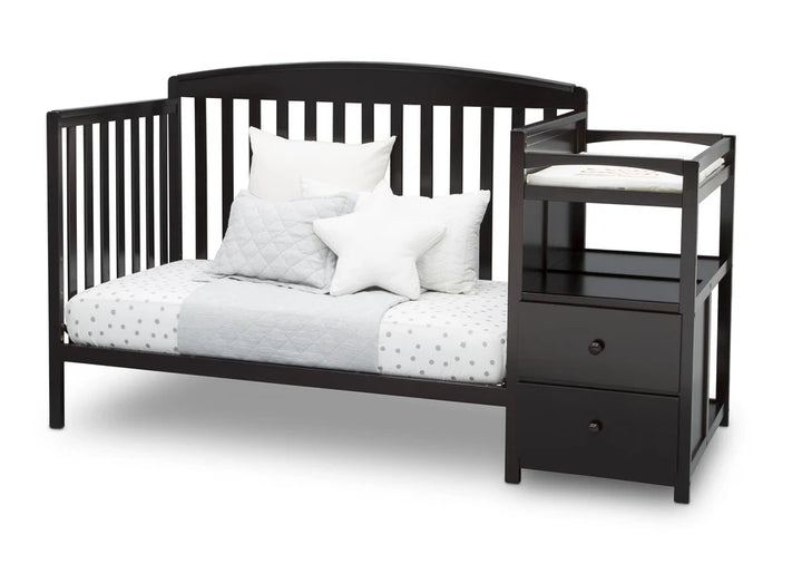 Delta Children Royal Convertible Crib and Changer 74804-207 Dark Chocolate at Zubaidas Number 1 Baby Store in Pakistan 