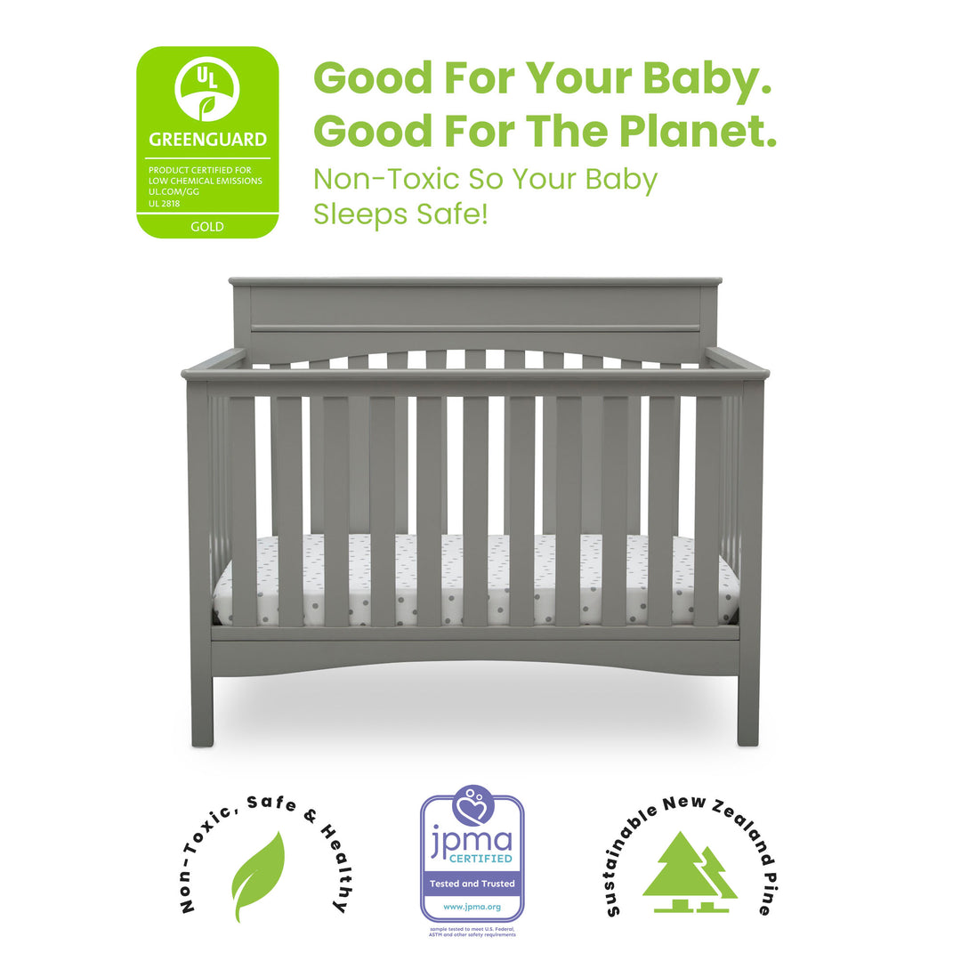 Delta Children Skylar Convertible Crib 558150-026 Grey at Zubaidas Online Pakistan