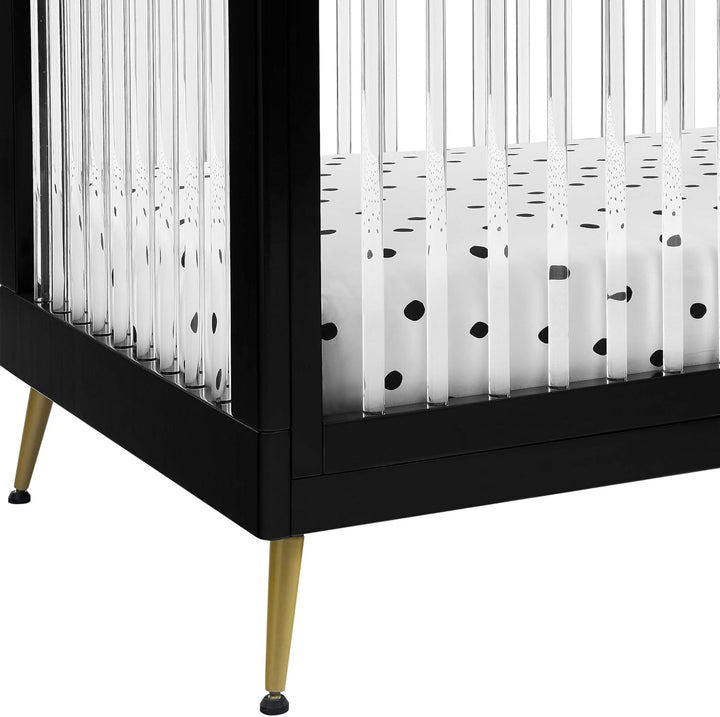Delta Children Sloane Acrylic Convertible Crib W133130-1413 Black at Zubaidas - Zubaidas Official™