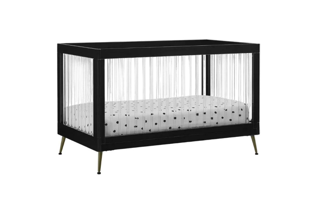 Delta Children Sloane Acrylic Convertible Crib W133130-1413 Black at Zubaidas - Zubaidas Official™