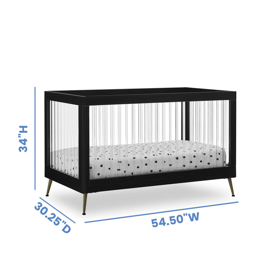 Delta Children Sloane Acrylic Convertible Crib W133130-1413 Black at Zubaidas Online Pakistan