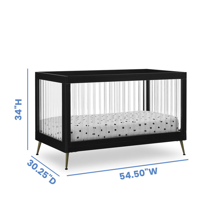 Delta Children Sloane Acrylic Convertible Crib W133130-1413 Black at Zubaidas Online Pakistan