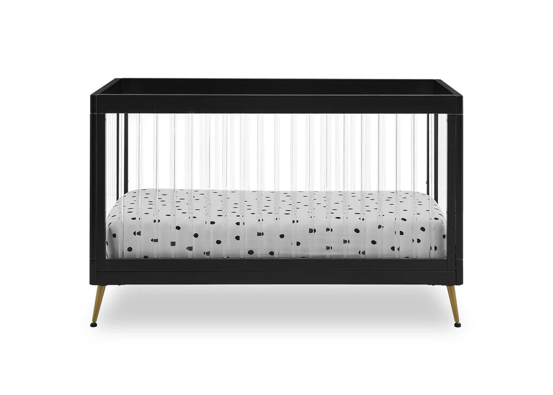 Delta Children Sloane Acrylic Convertible Crib W133130-1500 Ebony with Melted Bronze at Zubaidas # 1 Baby Store in Pakistan