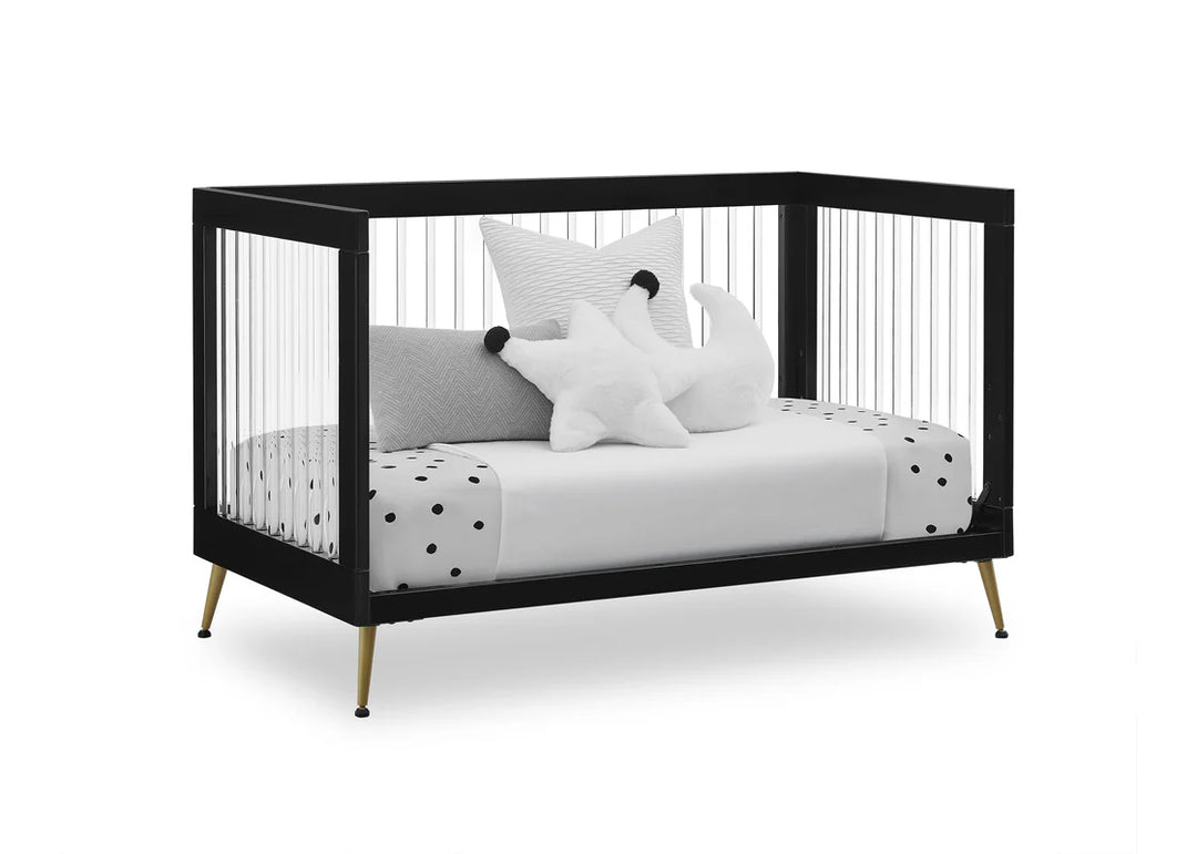 Delta Children Sloane Acrylic Convertible Crib W133130-1500 Ebony with Melted Bronze at Zubaidas # 1 Baby Shop in Pakistan