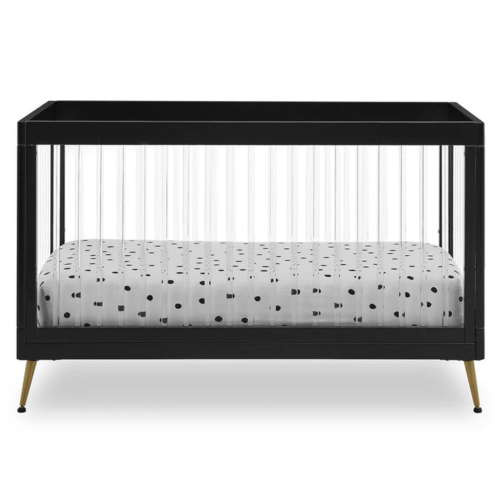 Delta Children Sloane Acrylic Convertible Crib W133130-1500 Ebony with Melted Bronze at Zubaidas No 1 Baby Store in Pakistan
