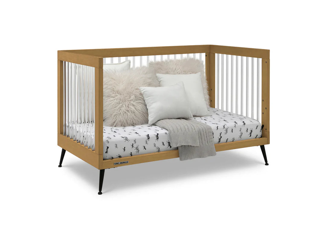 Delta Children Sloane Acrylic Convertible Crib W133130-786 Acorn with Matte Black at Zubaidas Number 1 Baby Shop in Pakistan