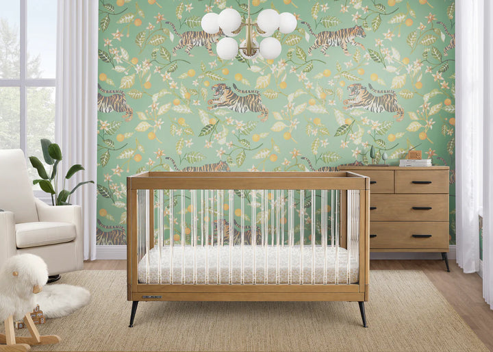 Delta Children Sloane Acrylic Convertible Crib W133130-786 Acorn with Matte Black at Zubaidas Pakistan