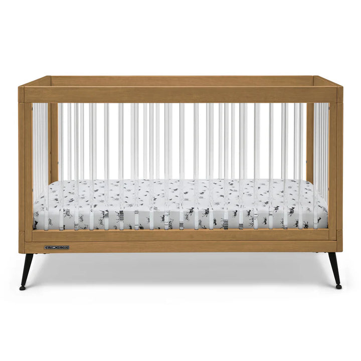Delta Children Sloane Acrylic Convertible Crib W133130-786 Acorn with Matte Black at Zubaidas Number 1 Baby Store in Pakistan
