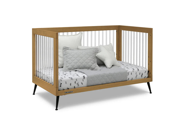 Delta Children Sloane Acrylic Convertible Crib W133130-786 Acorn with Matte Black at Zubaidas No 1 Baby Store in Pakistan