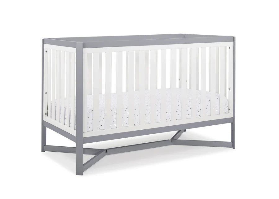 Delta Children Tribeca Convertible Crib 6792-027 White with Grey at Zubaidas