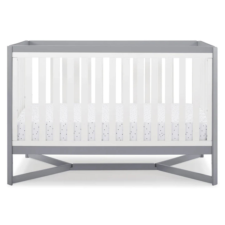 Delta Children Tribeca Convertible Crib 6792-027 White with Grey at Zubaidas Babyshop Pakistan