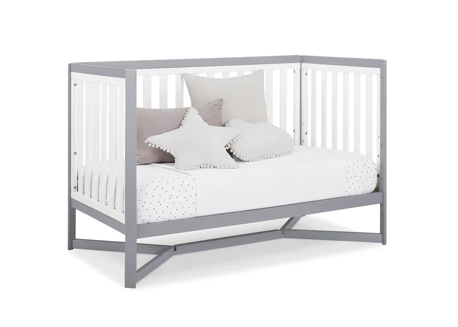 Delta Children Tribeca Convertible Crib 6792-027 White with Grey at Zubaidas Best Baby Store in Pakistan