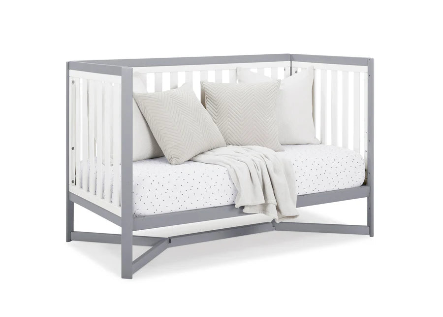Delta Children Tribeca Convertible Crib 6792-027 White with Grey at Zubaidas Best Baby Shop in Pakistan