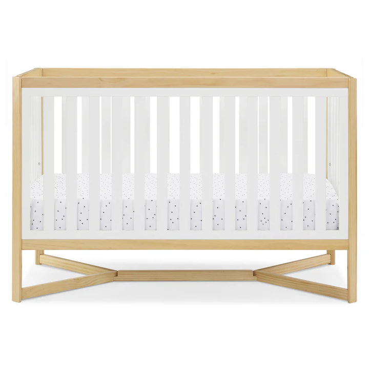 Delta Children Tribeca Convertible Crib 6792-123 Bianca White with Natural at Zubaidas Mother Shop Pakistan