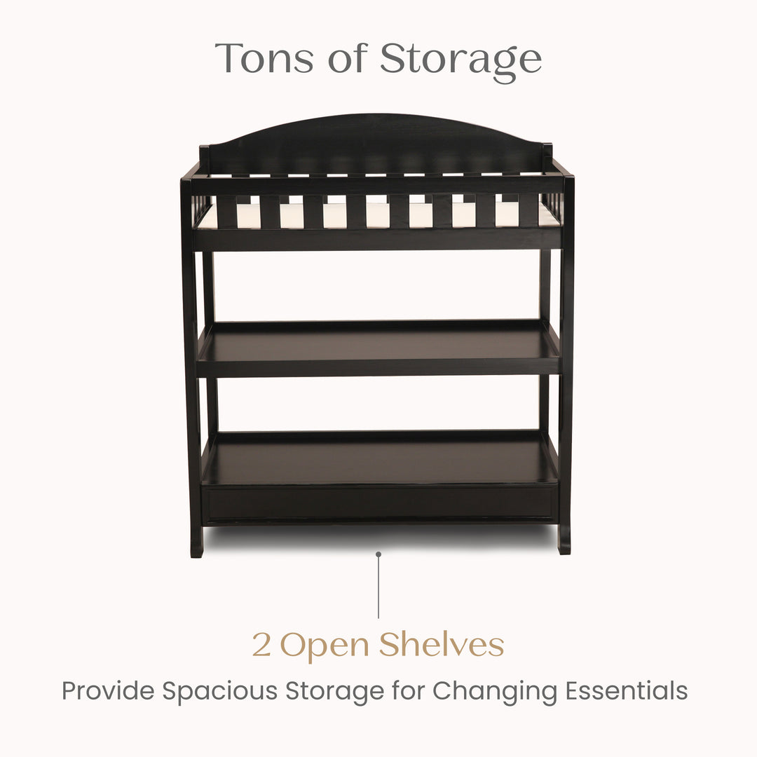 Delta Children Wilmington Changing Table 7530-0011 Black at Zubaidas Best Online Baby Store in Pakistan