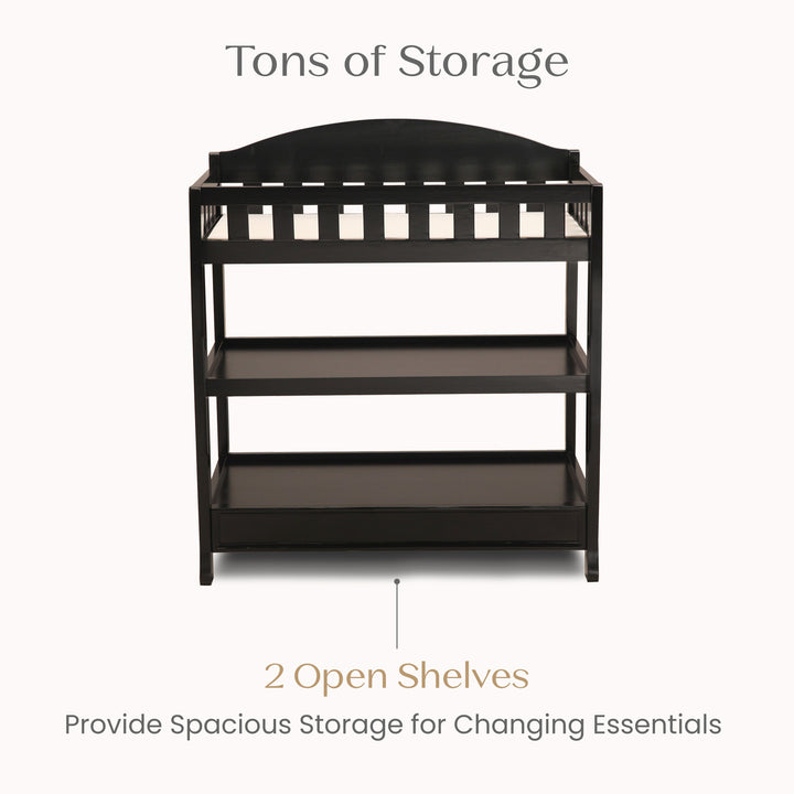Delta Children Wilmington Changing Table 7530-0011 Ebony at Zubaidas Best Online Baby Store in Pakistan
