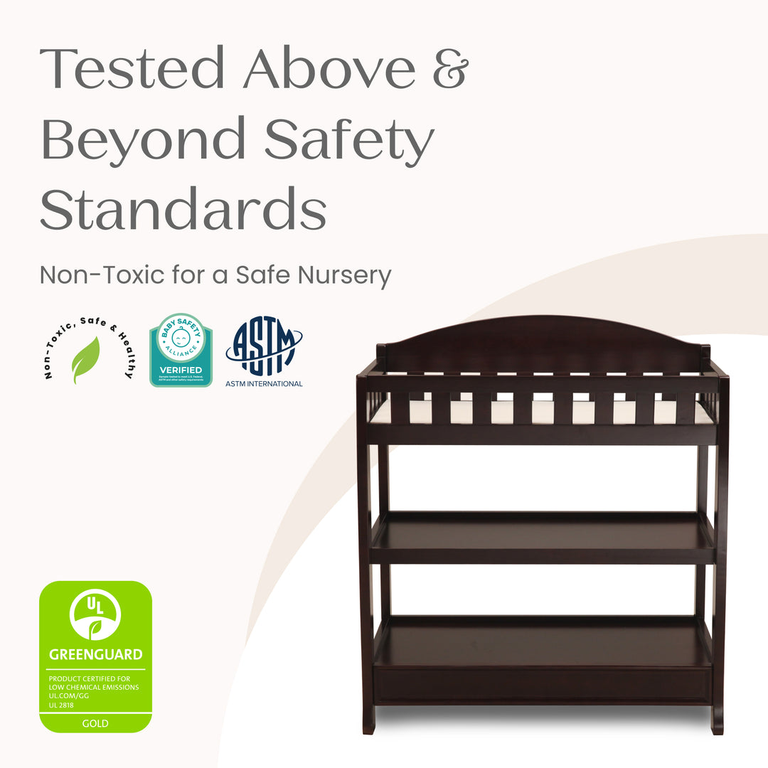 Delta Children Wilmington Changing Table 7530-207 Dark Chocolate at Zubaidas Online Pakistan