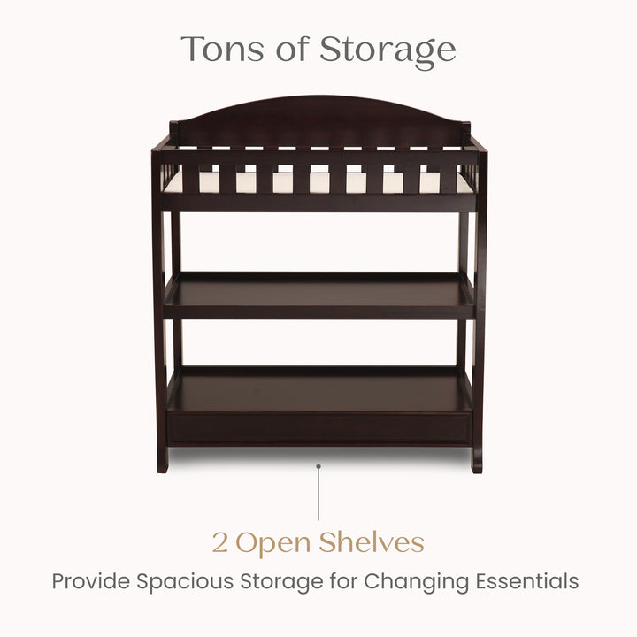 Delta Children Wilmington Changing Table 7530-207 Dark Chocolate at Zubaidas Best Online Baby Store in Pakistan