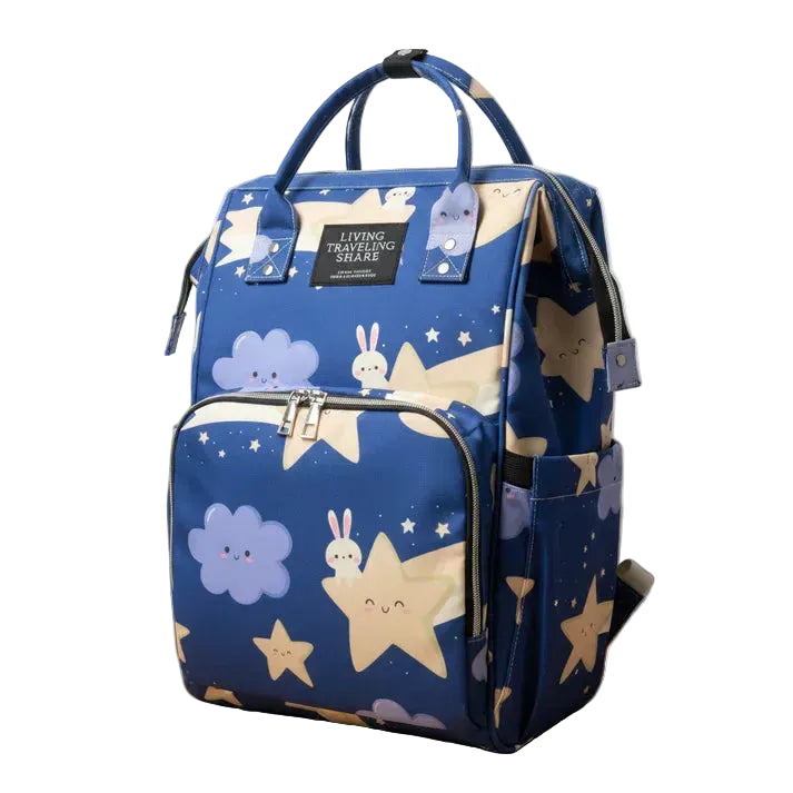 Diaper Bag Multi-Functional Printed Night Sky Navy Blue at Zubaidas Best Online Baby and Kids Store in Pakistan