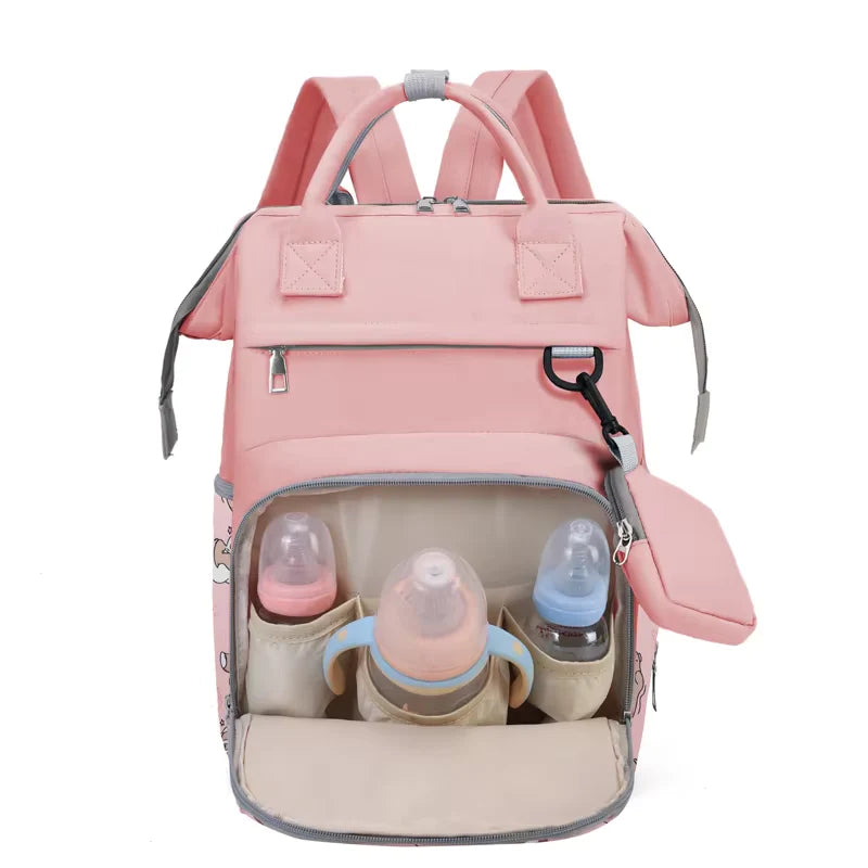 Diaper Bag Multi-Functional Teddy Bear Pink at Zubaidas Official Pakistan
