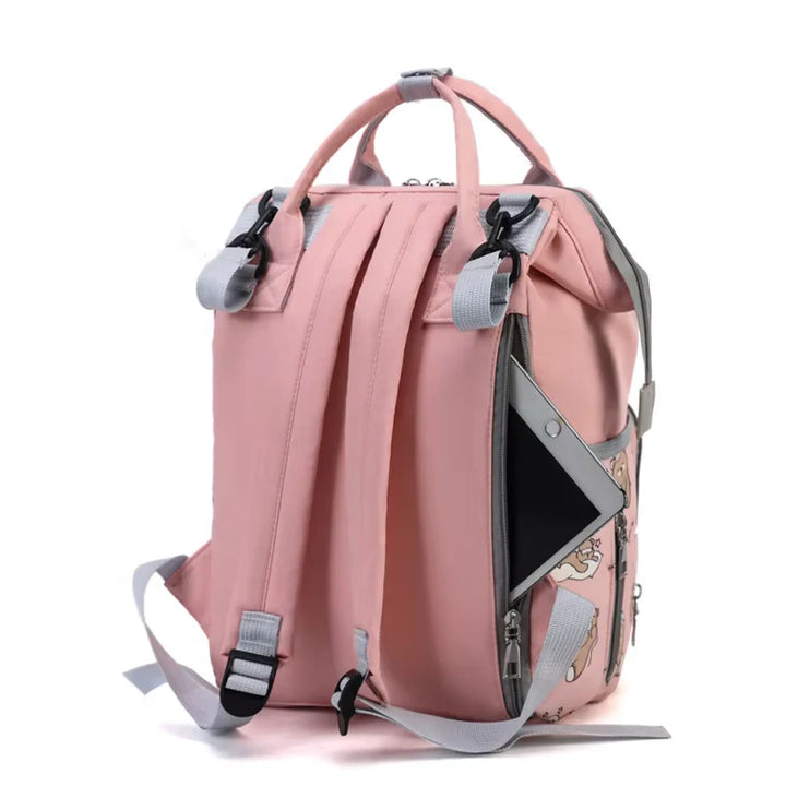 Diaper Bag Multi-Functional Teddy Bear Pink at Zubaidas Most Trusted Online Baby and Kids Store in Pakistan