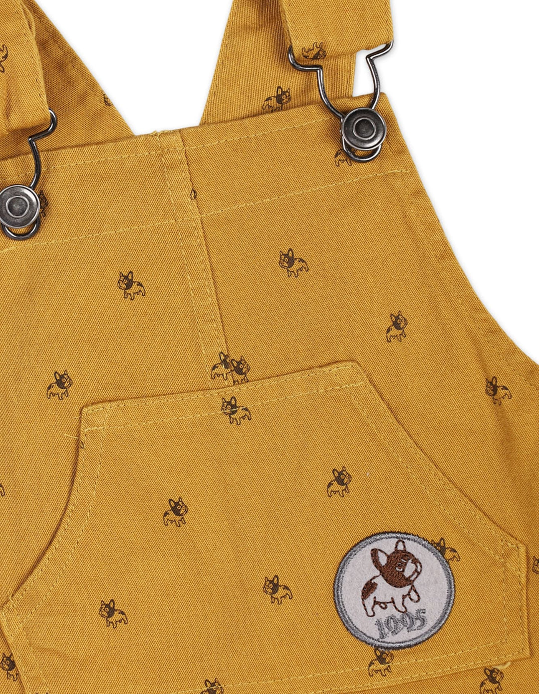 Dungaree Winter Suit Sets Bambies Little Pup Mustard at Zubaidas - Pakistan's No. 1 and most trusted baby and kids store for over 50 years