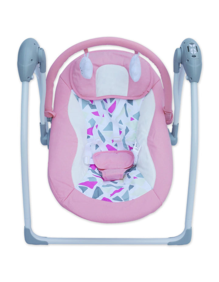 Electric Baby Swings Chairs in Pink for Newborns and Young Infants Bambies BM-SW-004 at Zubaidas