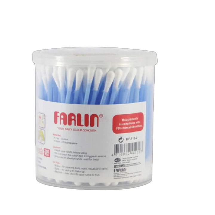 Farlin Cotton Buds 200 Pcs Blue BF-113-2 at Zubaidas