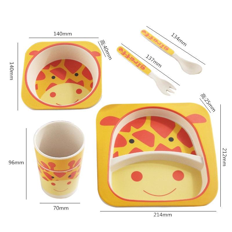 Zubaida's Feeding Set 5 Pieces - Giraffe Theme - Zubaidas Official™