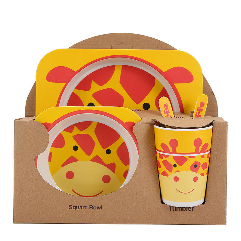 Zubaida's Feeding Set 5 Pieces - Giraffe Theme - Zubaidas Official™